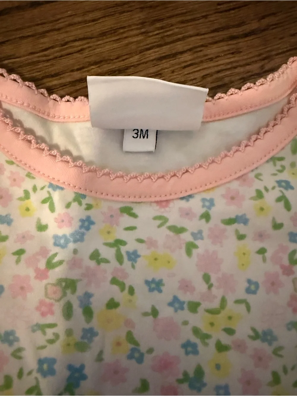 Pink Floral Gown 3M - The Yellow Lamb